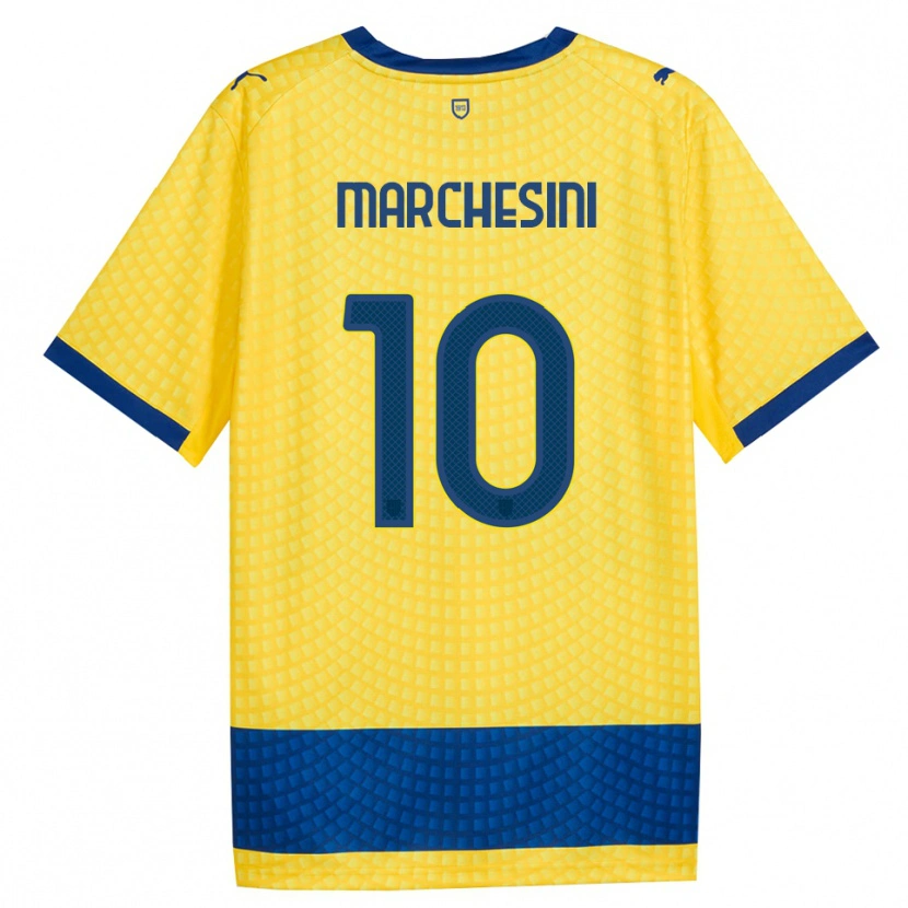 Danxen Hombre Camiseta Cosimo Marchesini #10 Amarillo Azul Negro 2ª Equipación 2026/27 La Camisa México