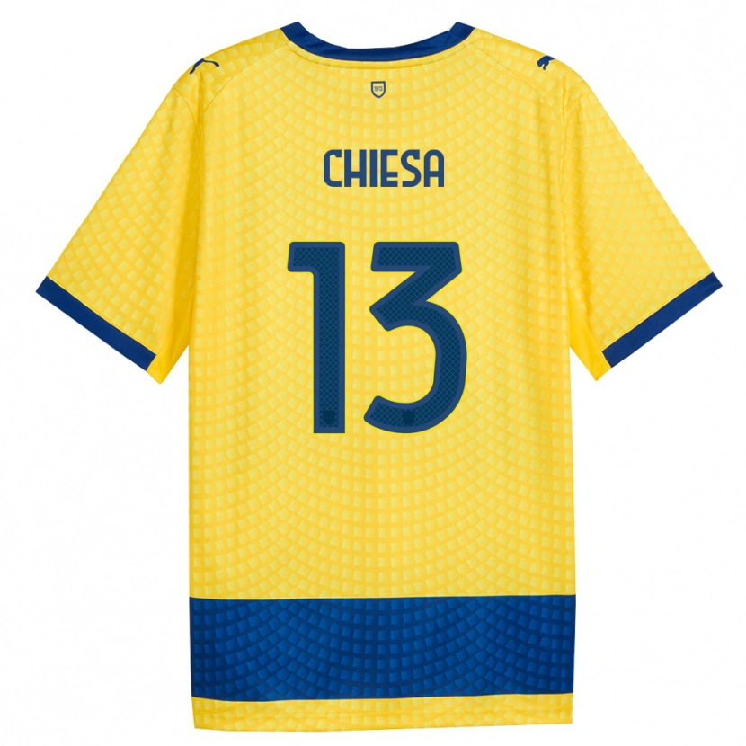 Danxen Hombre Camiseta Riccardo Chiesa #13 Amarillo Azul Negro 2ª Equipación 2026/27 La Camisa México
