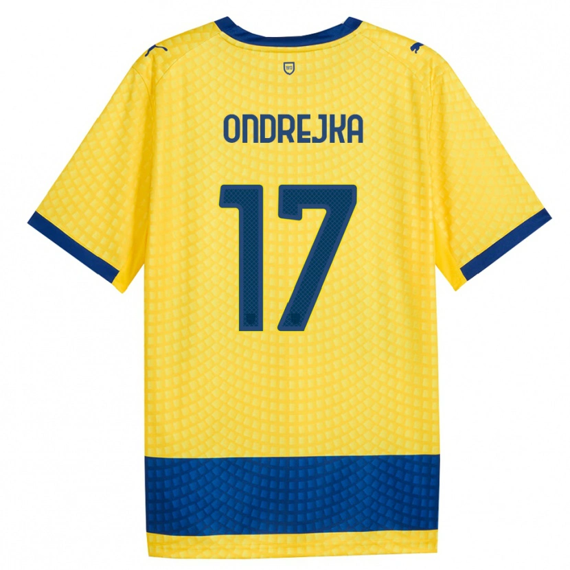 Danxen Hombre Camiseta Jacob Ondrejka #17 Amarillo Azul Negro 2ª Equipación 2026/27 La Camisa México
