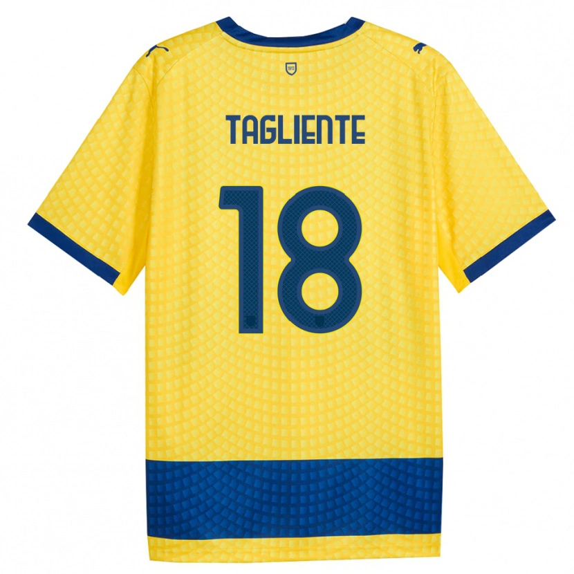 Danxen Hombre Camiseta Anthony Tagliente #18 Amarillo Azul Negro 2ª Equipación 2026/27 La Camisa México