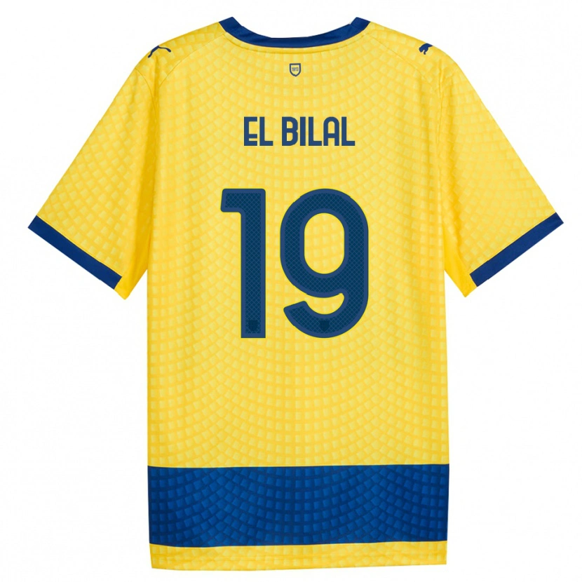 Danxen Hombre Camiseta El Bilal Touré #19 Amarillo Azul Negro 2ª Equipación 2026/27 La Camisa México