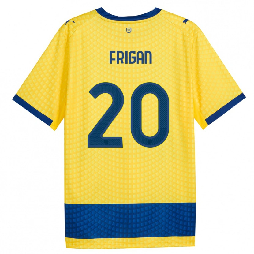 Danxen Hombre Camiseta Matija Frigan #20 Amarillo Azul Negro 2ª Equipación 2026/27 La Camisa México