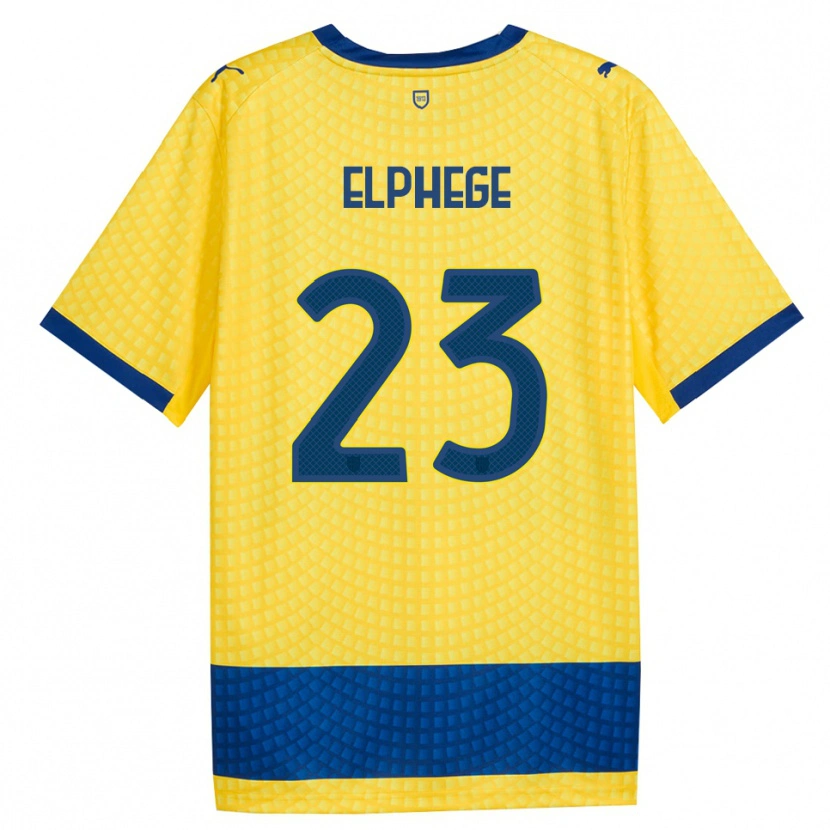 Danxen Hombre Camiseta Nesta Elphege #23 Amarillo Azul Negro 2ª Equipación 2026/27 La Camisa México