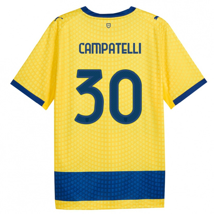 Danxen Hombre Camiseta Marco Campatelli #30 Amarillo Azul Negro 2ª Equipación 2026/27 La Camisa México