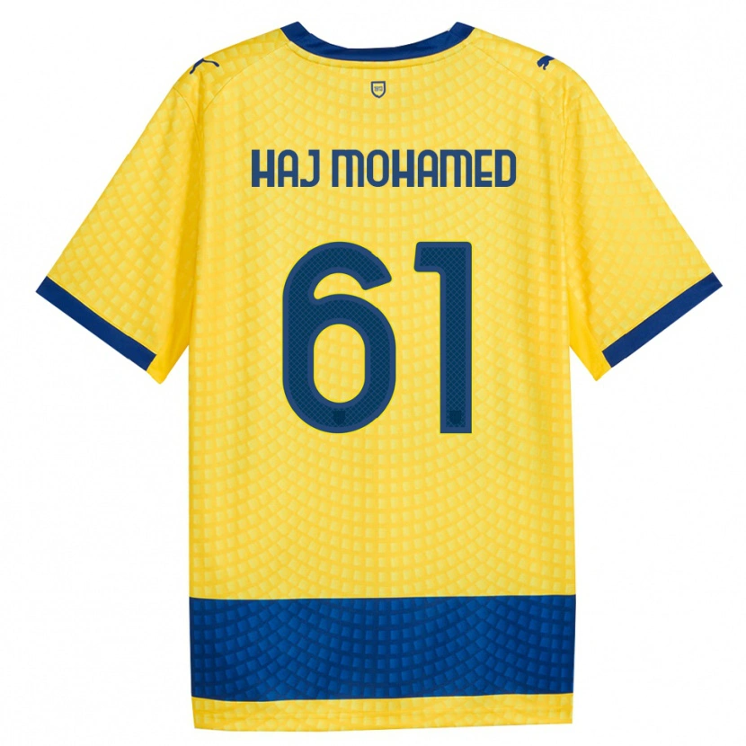 Danxen Hombre Camiseta Anas Haj Mohamed #61 Amarillo Azul Negro 2ª Equipación 2026/27 La Camisa México