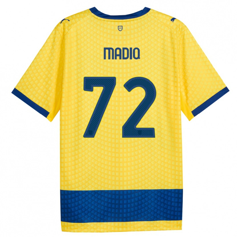Danxen Hombre Camiseta Abdelaziz Madiq #72 Amarillo Azul Negro 2ª Equipación 2026/27 La Camisa México