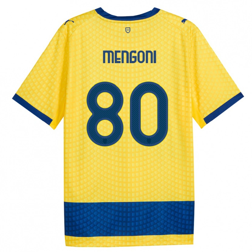 Danxen Hombre Camiseta Filippo Mengoni #80 Amarillo Azul Negro 2ª Equipación 2026/27 La Camisa México