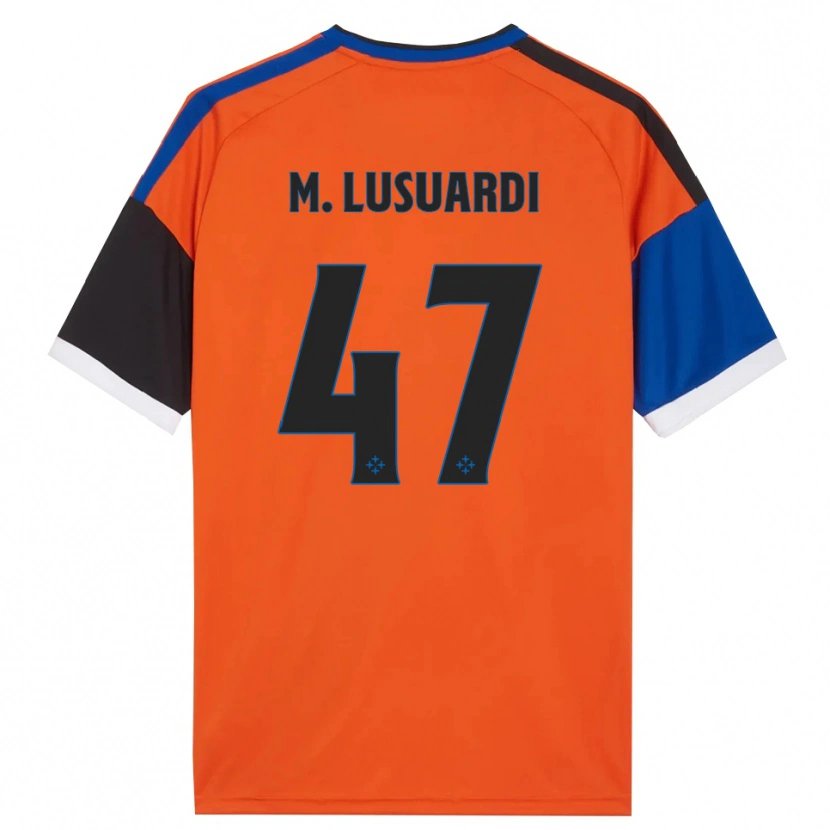 Danxen Hombre Camiseta Mateus Lusuardi #47 Naranja Azul Negro Blanco 2ª Equipación 2026/27 La Camisa México