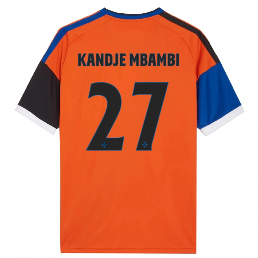 Danxen Hombre Camiseta Jeremy Mbambi #27 Naranja Azul Negro Blanco 2ª Equipación 2026/27 La Camisa México