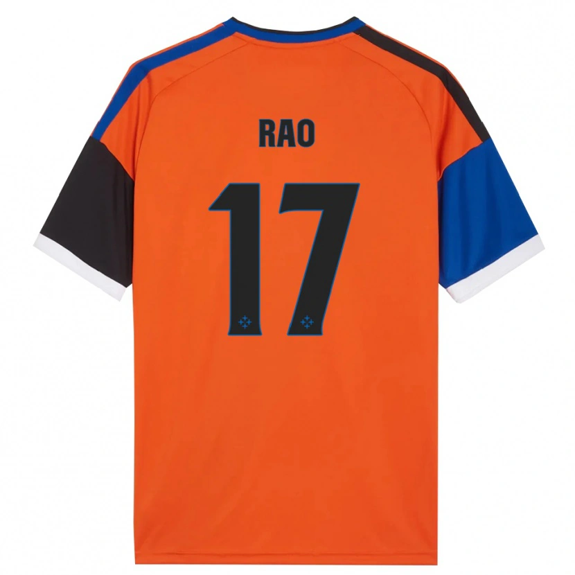 Danxen Hombre Camiseta Emanuele Rao #17 Naranja Azul Negro Blanco 2ª Equipación 2026/27 La Camisa México