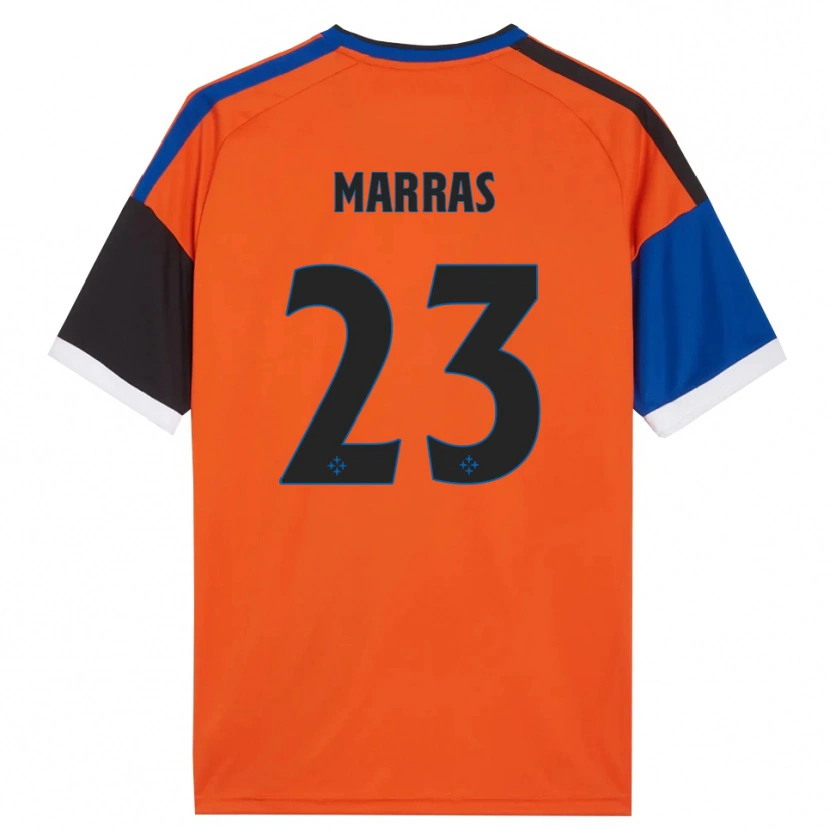 Danxen Hombre Camiseta Tommaso Marras #23 Naranja Azul Negro Blanco 2ª Equipación 2026/27 La Camisa México