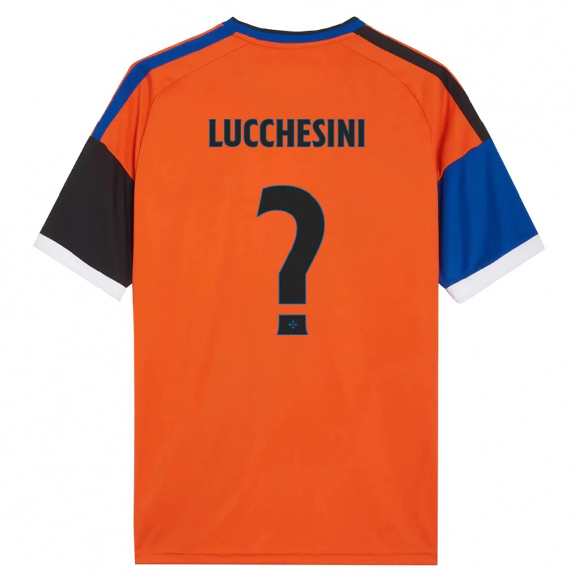 Danxen Hombre Camiseta Francesco Lucchesini #0 Naranja Azul Negro Blanco 2ª Equipación 2026/27 La Camisa México