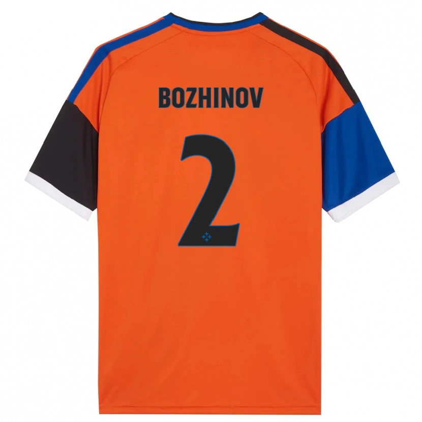 Danxen Hombre Camiseta Rosen Bozhinov #2 Naranja Azul Negro Blanco 2ª Equipación 2026/27 La Camisa México