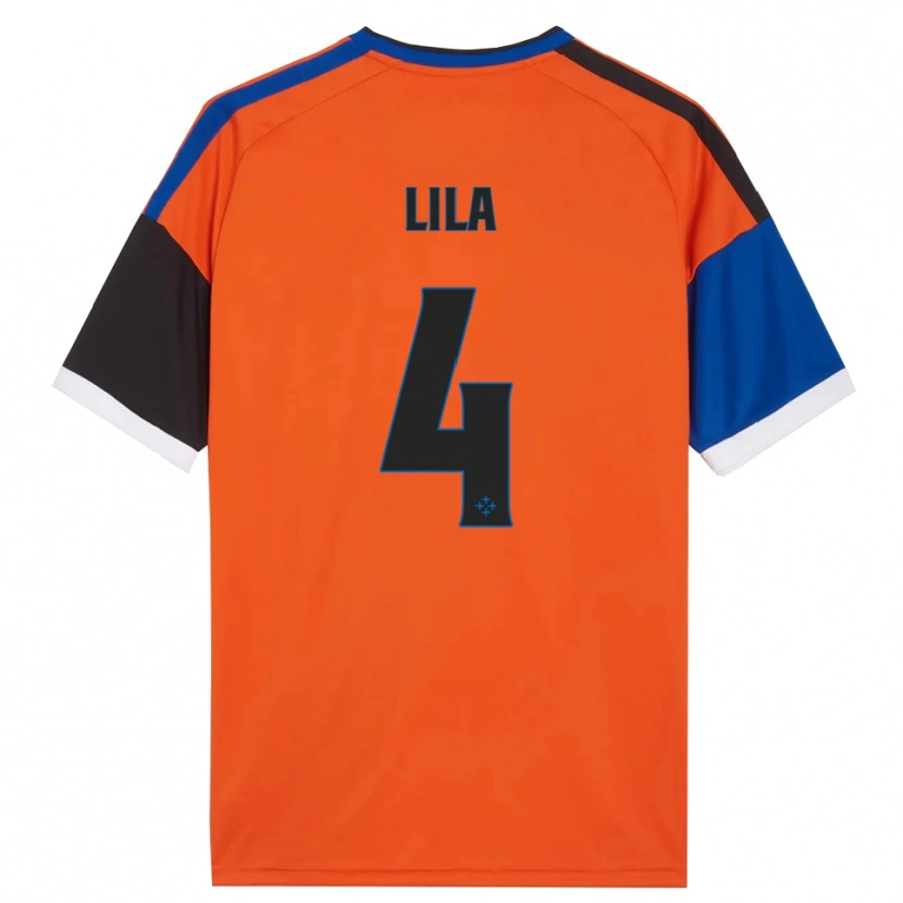 Danxen Hombre Camiseta Fabjan Lila #4 Naranja Azul Negro Blanco 2ª Equipación 2026/27 La Camisa México