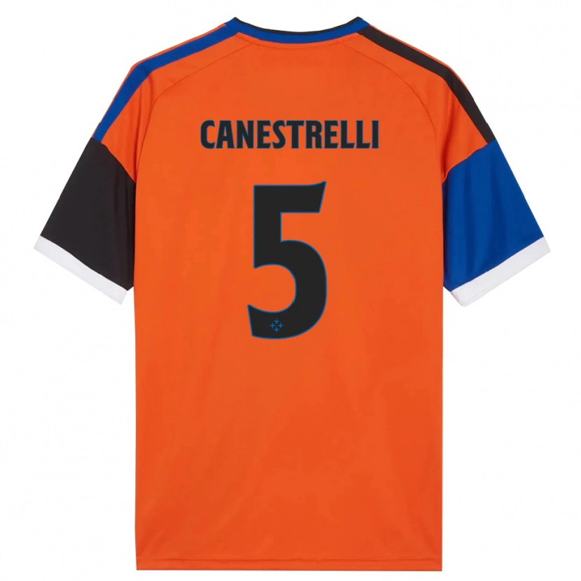 Danxen Hombre Camiseta Simone Canestrelli #5 Naranja Azul Negro Blanco 2ª Equipación 2026/27 La Camisa México