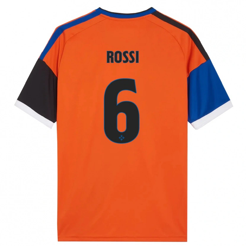 Danxen Hombre Camiseta Francesco Rossi #6 Naranja Azul Negro Blanco 2ª Equipación 2026/27 La Camisa México