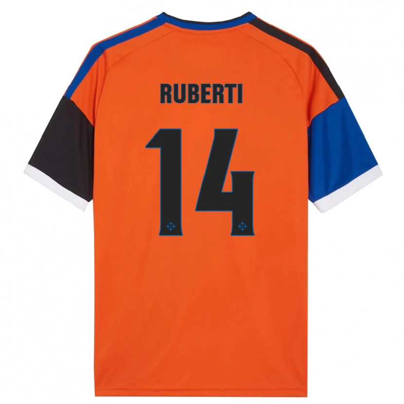 Danxen Hombre Camiseta Brando Ruberti #14 Naranja Azul Negro Blanco 2ª Equipación 2026/27 La Camisa México
