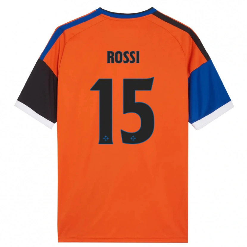Danxen Hombre Camiseta Jacopo Rossi #15 Naranja Azul Negro Blanco 2ª Equipación 2026/27 La Camisa México