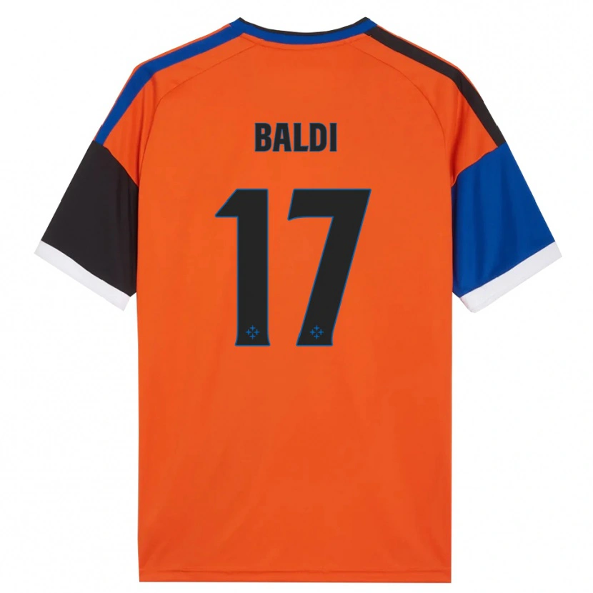 Danxen Hombre Camiseta Andrea Baldi #17 Naranja Azul Negro Blanco 2ª Equipación 2026/27 La Camisa México