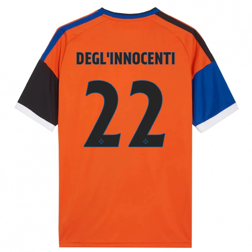 Danxen Hombre Camiseta Luca Degl'innocenti #22 Naranja Azul Negro Blanco 2ª Equipación 2026/27 La Camisa México