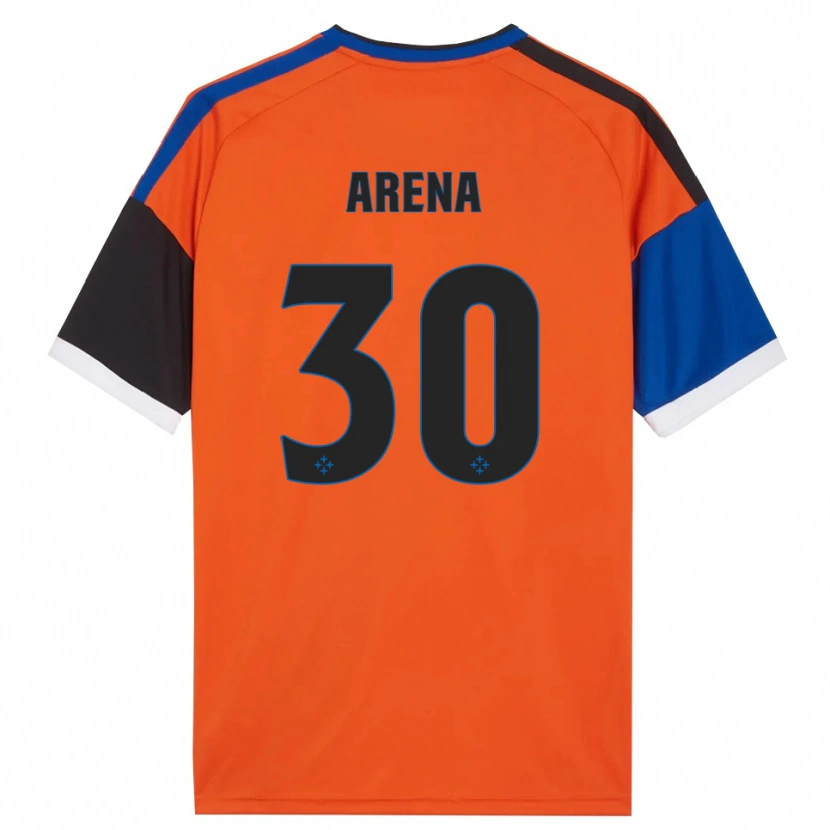 Danxen Hombre Camiseta Alessandro Arena #30 Naranja Azul Negro Blanco 2ª Equipación 2026/27 La Camisa México