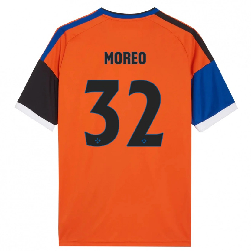 Danxen Hombre Camiseta Stefano Moreo #32 Naranja Azul Negro Blanco 2ª Equipación 2026/27 La Camisa México