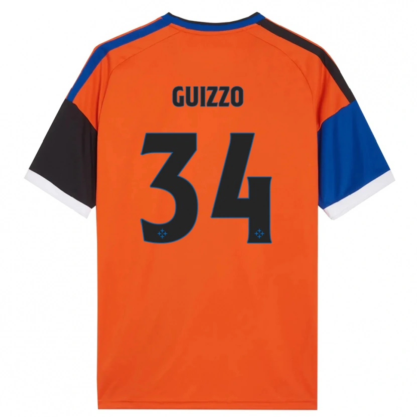 Danxen Hombre Camiseta Tommaso Guizzo #34 Naranja Azul Negro Blanco 2ª Equipación 2026/27 La Camisa México