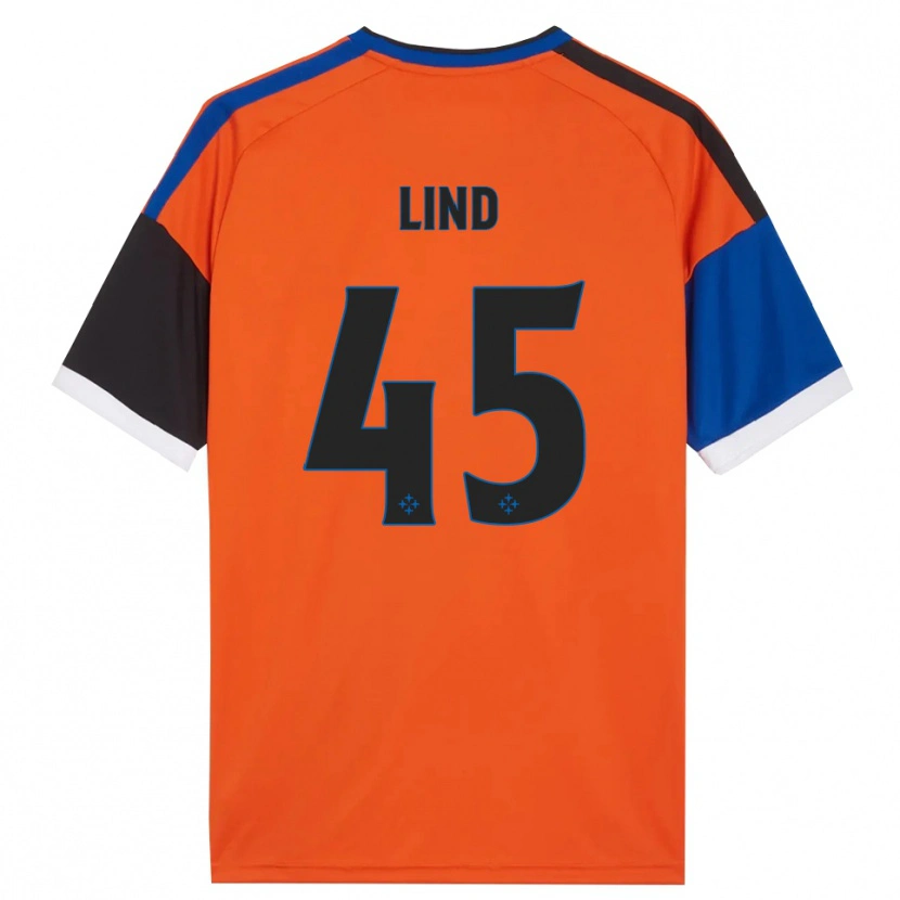 Danxen Hombre Camiseta Alexander Lind #45 Naranja Azul Negro Blanco 2ª Equipación 2026/27 La Camisa México