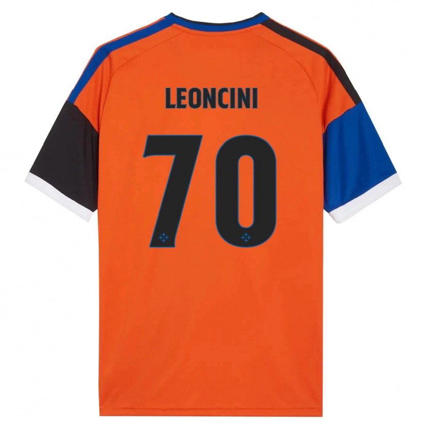 Danxen Hombre Camiseta Mattia Leoncini #70 Naranja Azul Negro Blanco 2ª Equipación 2026/27 La Camisa México