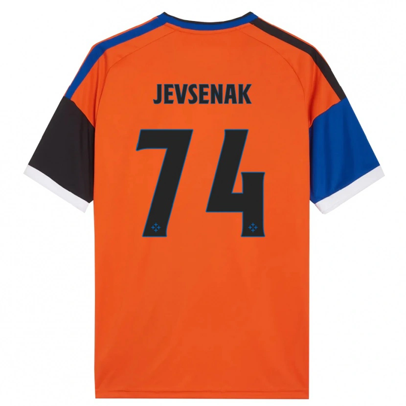 Danxen Hombre Camiseta Zan Jevsenak #74 Naranja Azul Negro Blanco 2ª Equipación 2026/27 La Camisa México