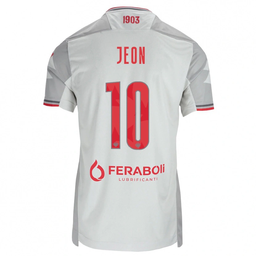 Danxen Hombre Camiseta Joseph Jeon #10 Gris Blanco Rojo 2ª Equipación 2026/27 La Camisa México