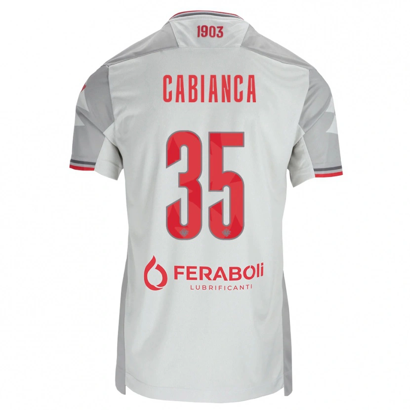 Danxen Hombre Camiseta Eddy Cabianca #35 Gris Blanco Rojo 2ª Equipación 2026/27 La Camisa México