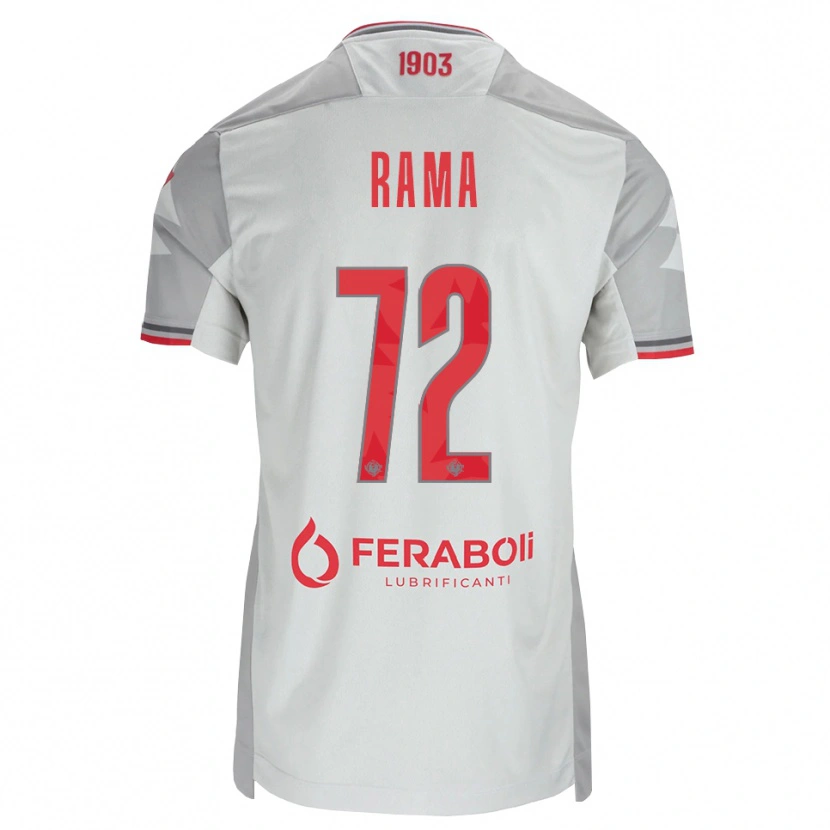 Danxen Hombre Camiseta Alex Rama #72 Gris Blanco Rojo 2ª Equipación 2026/27 La Camisa México