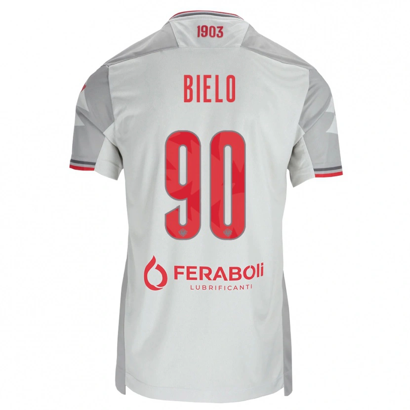 Danxen Hombre Camiseta Manu Bielo #90 Gris Blanco Rojo 2ª Equipación 2026/27 La Camisa México
