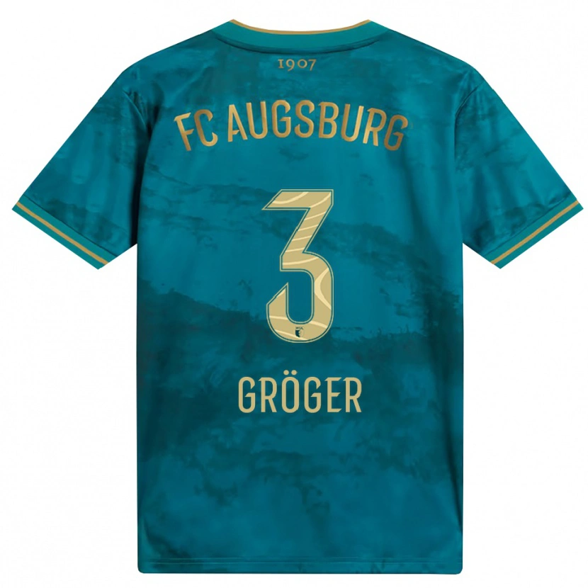 Danxen Hombre Camiseta Elias Gröger #3 Verde Marrón 2ª Equipación 2026/27 La Camisa México