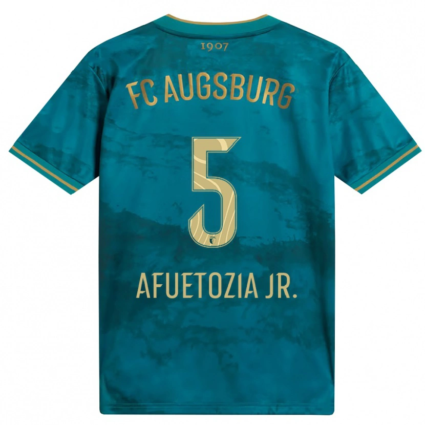 Danxen Hombre Camiseta Junior Atemkeng #5 Verde Marrón 2ª Equipación 2026/27 La Camisa México