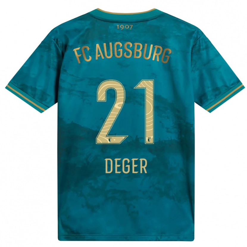 Danxen Hombre Camiseta David Deger #21 Verde Marrón 2ª Equipación 2026/27 La Camisa México