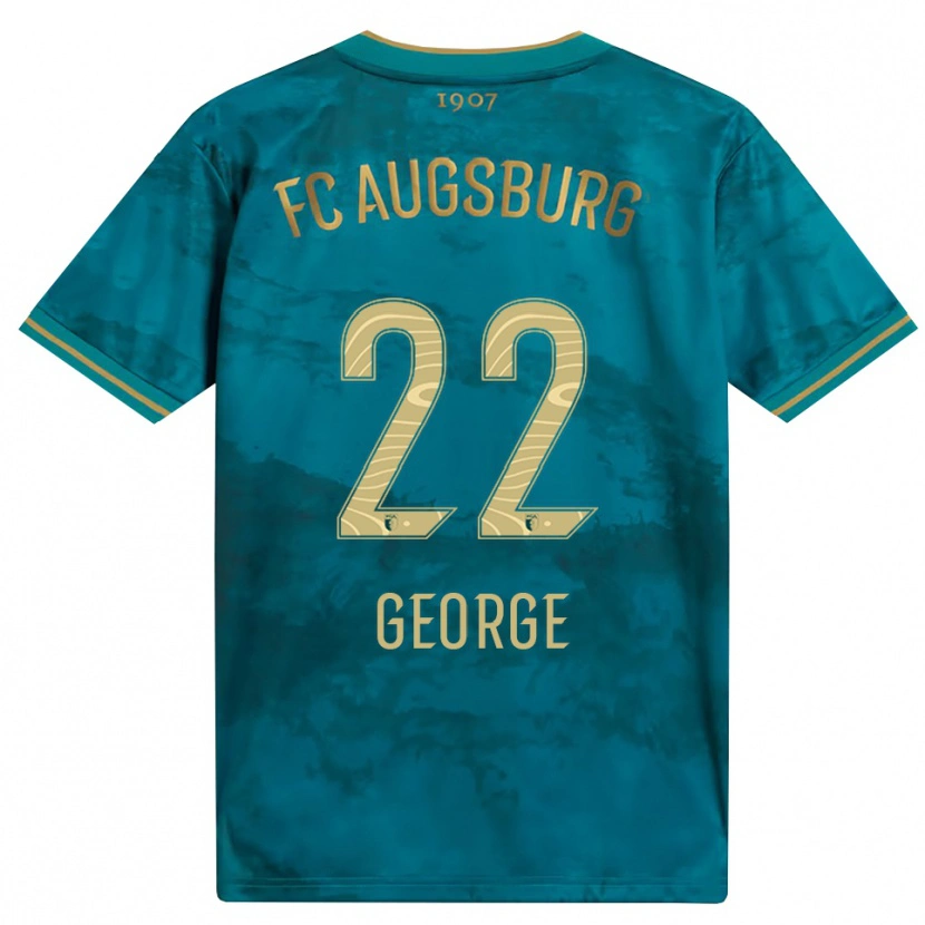 Danxen Hombre Camiseta Noah George #22 Verde Marrón 2ª Equipación 2026/27 La Camisa México