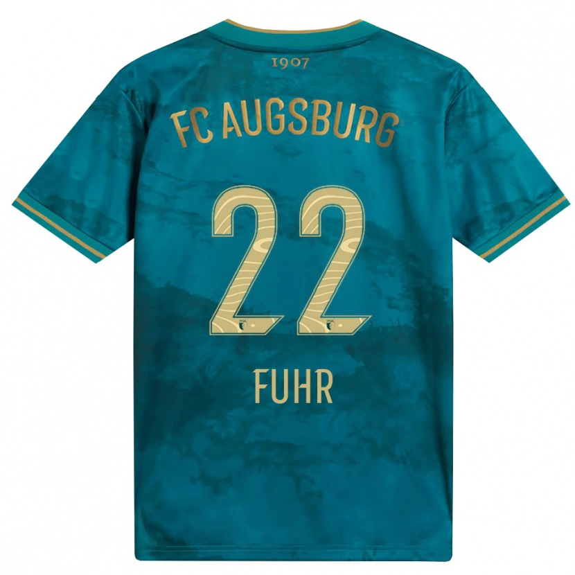 Danxen Hombre Camiseta Paula Fuhr #22 Verde Marrón 2ª Equipación 2026/27 La Camisa México