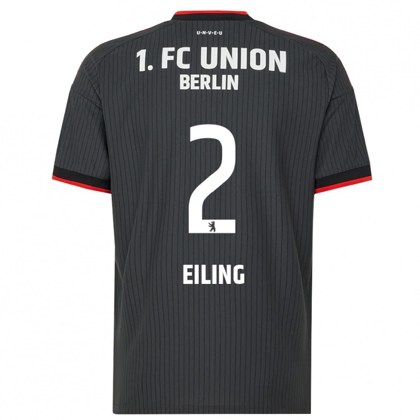 Danxen Hombre Camiseta Phillip Eiling #2 Negro Blanco Rojo 2ª Equipación 2026/27 La Camisa México