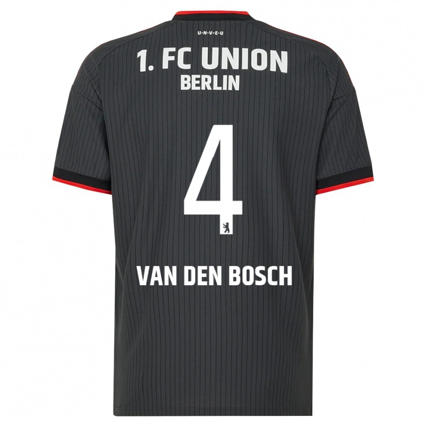Danxen Hombre Camiseta Zeno Van Den Bosch #4 Negro Blanco Rojo 2ª Equipación 2026/27 La Camisa México