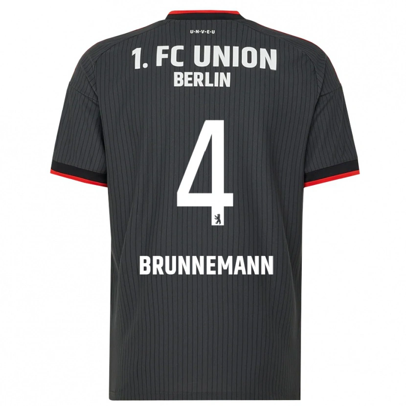Danxen Hombre Camiseta Laurenz Brunnemann #4 Negro Blanco Rojo 2ª Equipación 2026/27 La Camisa México