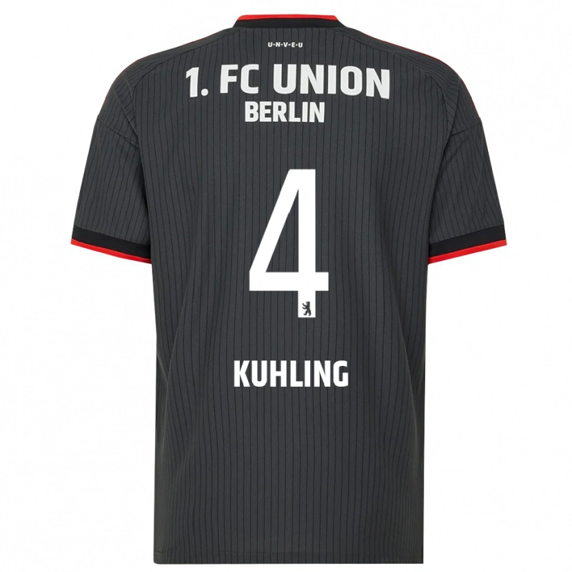 Danxen Hombre Camiseta Ole Kühling #4 Negro Blanco Rojo 2ª Equipación 2026/27 La Camisa México
