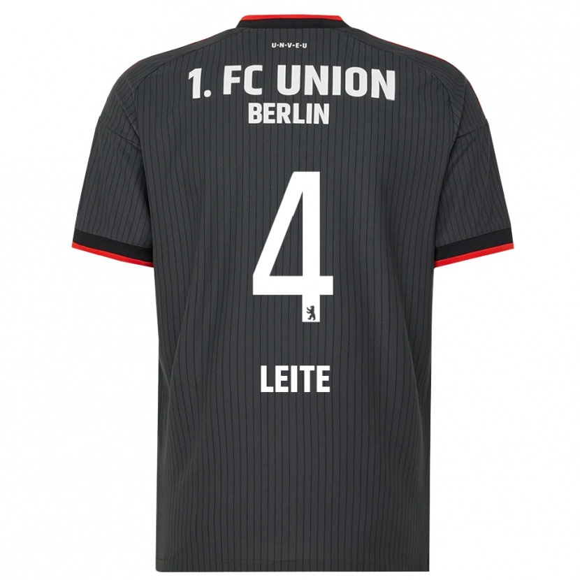 Danxen Hombre Camiseta Diogo Leite #4 Negro Blanco Rojo 2ª Equipación 2026/27 La Camisa México