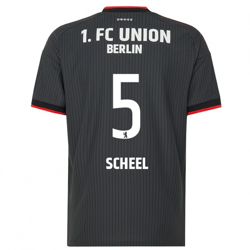 Danxen Hombre Camiseta Luca Scheel #5 Negro Blanco Rojo 2ª Equipación 2026/27 La Camisa México
