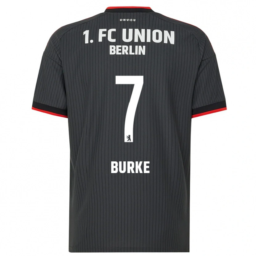 Danxen Hombre Camiseta Oliver Burke #7 Negro Blanco Rojo 2ª Equipación 2026/27 La Camisa México