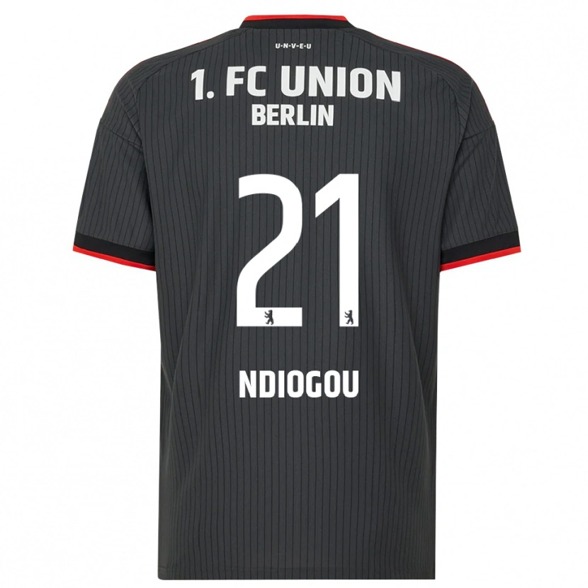 Danxen Hombre Camiseta Pape-Omar Ndiogou #21 Negro Blanco Rojo 2ª Equipación 2026/27 La Camisa México