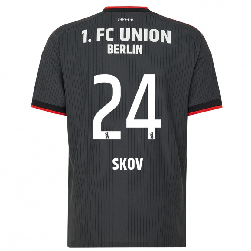 Danxen Hombre Camiseta Robert Skov #24 Negro Blanco Rojo 2ª Equipación 2026/27 La Camisa México