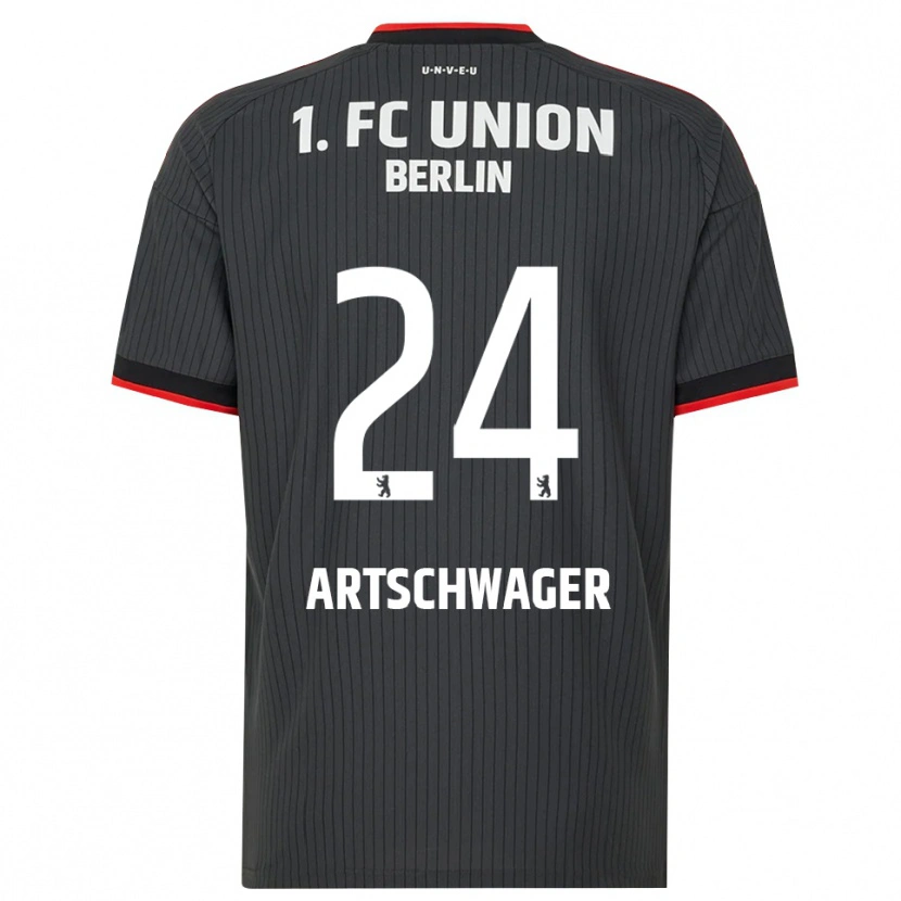 Danxen Hombre Camiseta Finn Artschwager #24 Negro Blanco Rojo 2ª Equipación 2026/27 La Camisa México