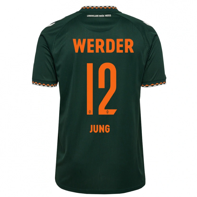 Danxen Hombre Camiseta Hugo Jung #12 Verde Oscuro Naranja Blanco 2ª Equipación 2026/27 La Camisa México